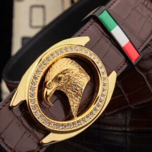Stephen Italian double-sided imported top-grain cowhide belt, width 3.8, exquisi